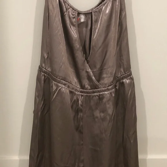 Free People Shimmering Champagne Jumpsuit